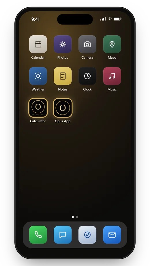 Done: The icon is on your home screen, no download needed.